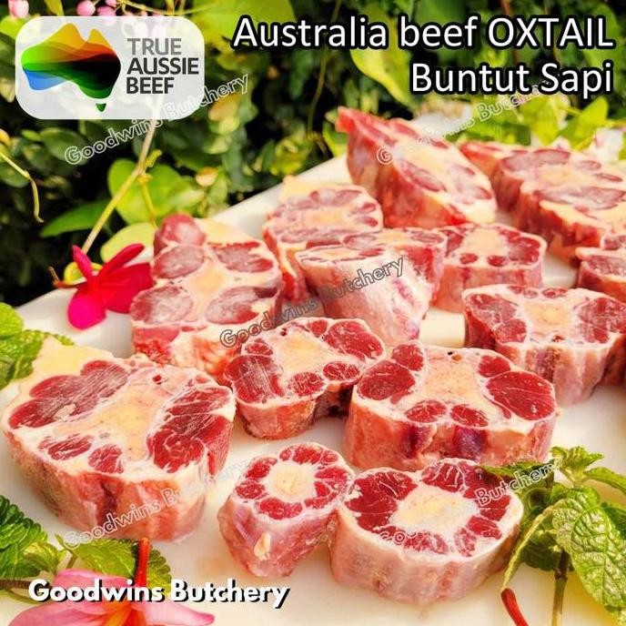 

Beef Oxtail Buntut Sapi Import Australia Frozen Whole Base To Tip 1-1.5 Kg/Pc