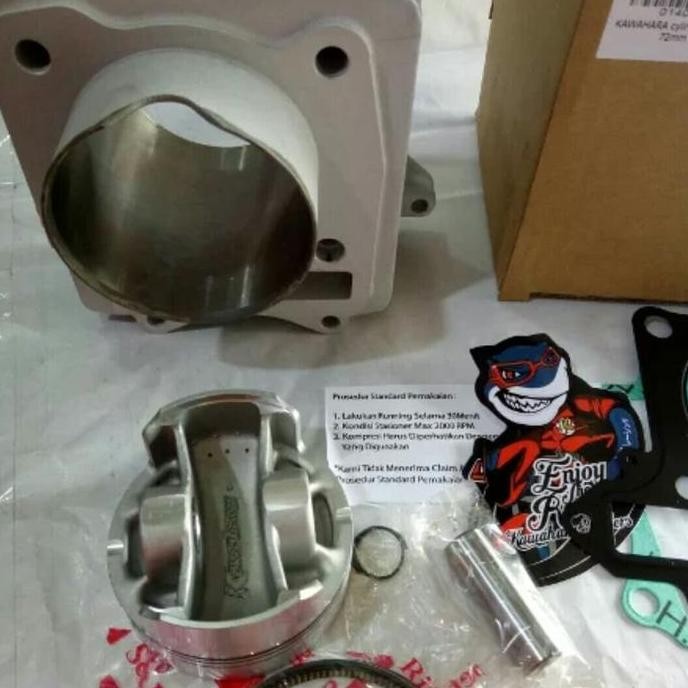 block blok seher kawahara satria fu 150 bor up 72.piston forged.