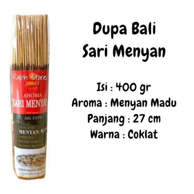 Sale Dupa Bali Aroma Sari Menyan Madu Murni Kemasan 4 Ons Hio Handmade Bali