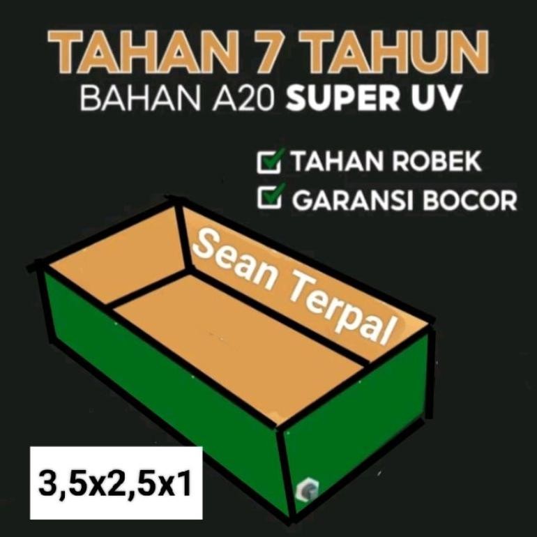 kolam terpal ikan A20 3,5x2,5x1 untuk budidaya ikan