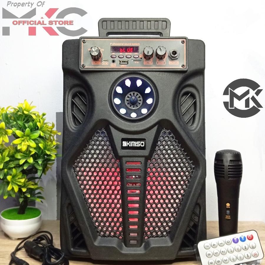 Mkc Kimiso 7807 Speaker Portable Bluetooth Bsize Free Microphone Mkc Kimiso