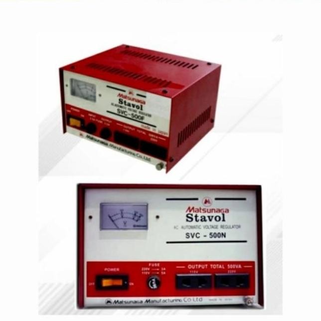 STABILISER MATSUNAGA 500WATT / STAVOL MATSUNAGA 500VA ORIGINAL DAN TERPERCAYA