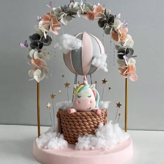 Besi Lengkung GOLD Cake Decor Tiang Cake Bunga Tiang Besi Dekorasi Kue