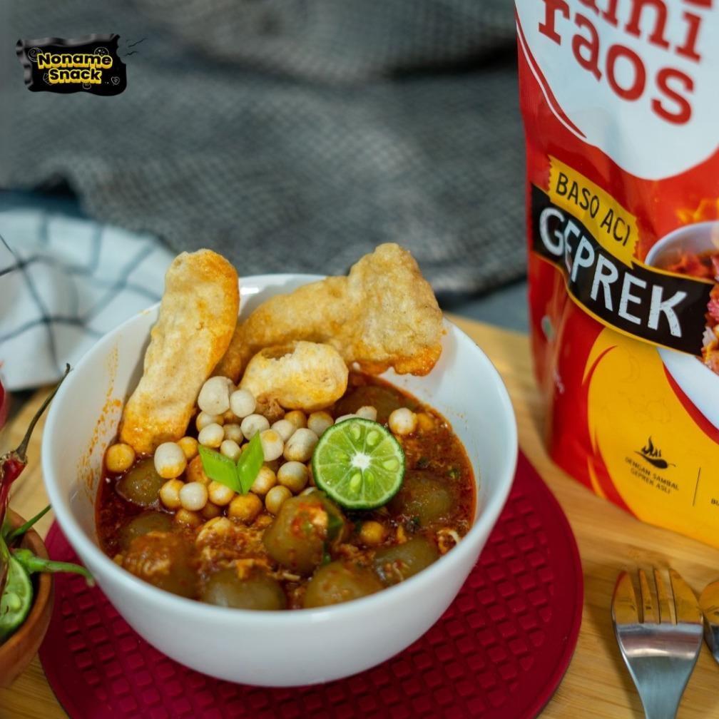 

Paket Sami Raos Baso Aci Sambal Geprek Samiraos Isi 4