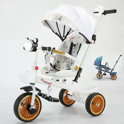 Lalabotoc Sepeda roda tiga anak 1 tahun sepeda roda 3 bayi tricycle anak sepeda anak roda 3 stroller