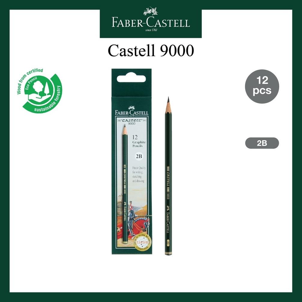 

Pensil Faber Castell 2B Castell 9000 Untuk Ujian dan Menggambar Per BOX DiM