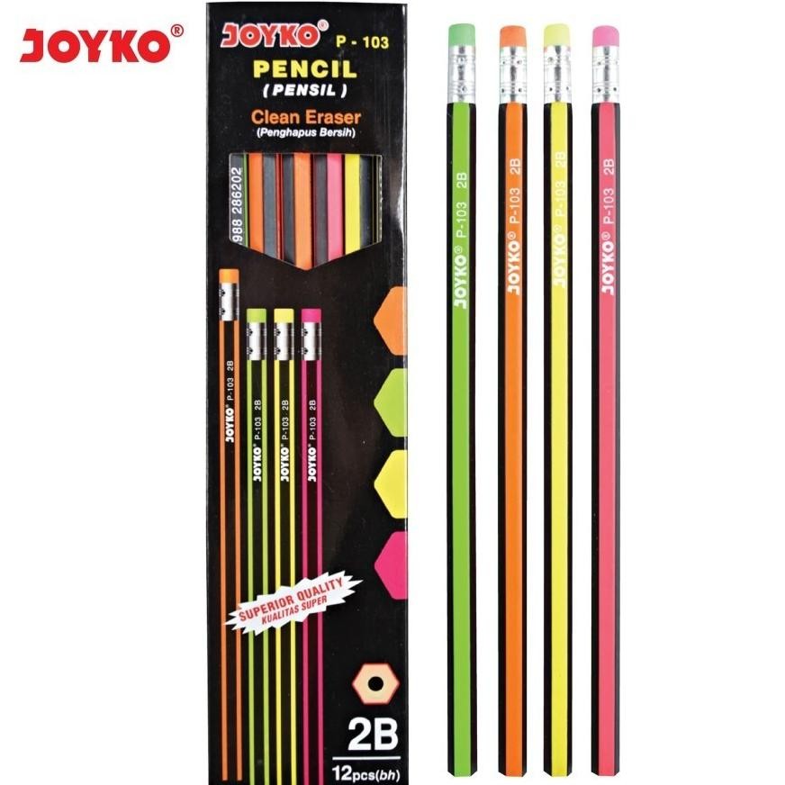 

P-103 / pnsil 2B + pnghapus / 1 pak isi 12 pcs murah DiM