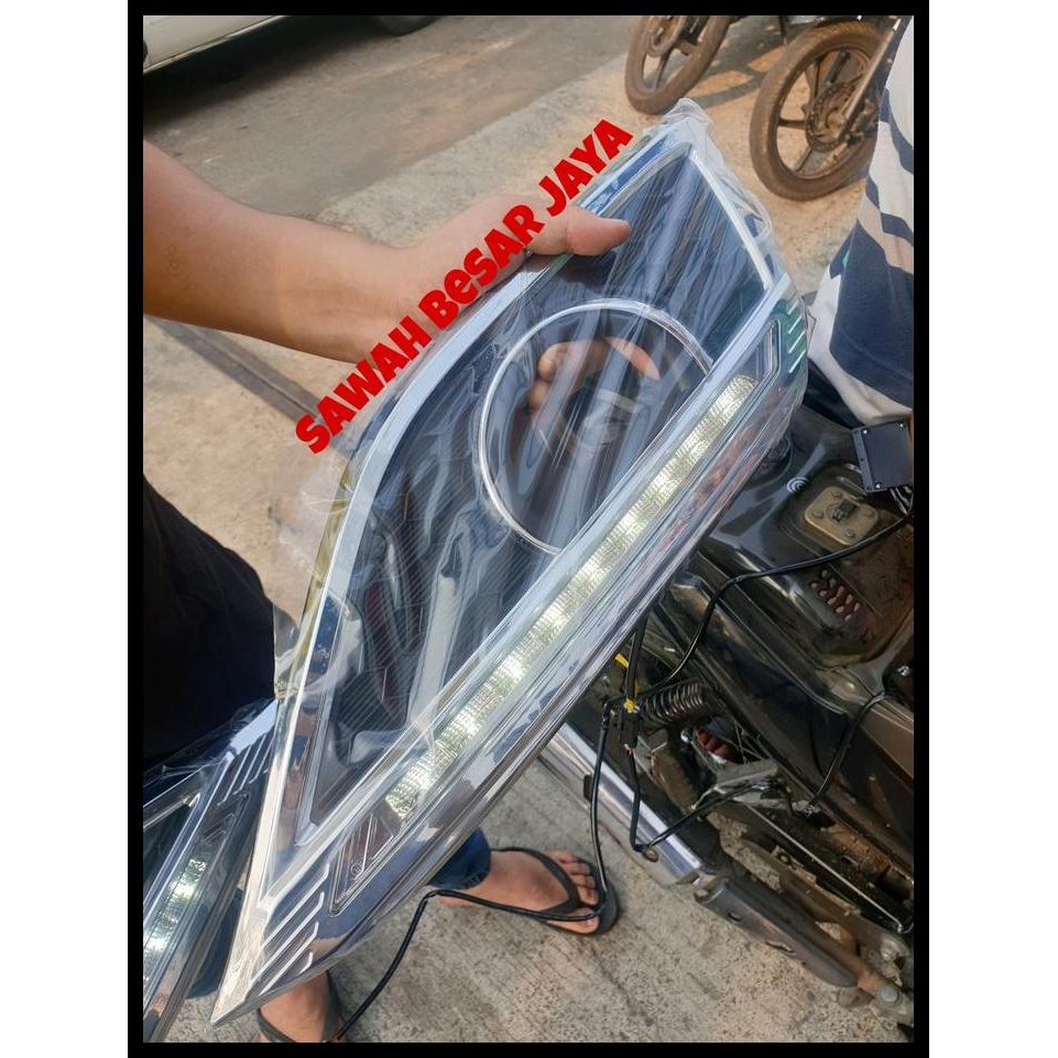 TERMURAH COVER GARNISH TUTUP RING FOG LAMP LAMPU KABUT BAWAH CHROME LED VARIASI HONDA CRV CR-V RM GE