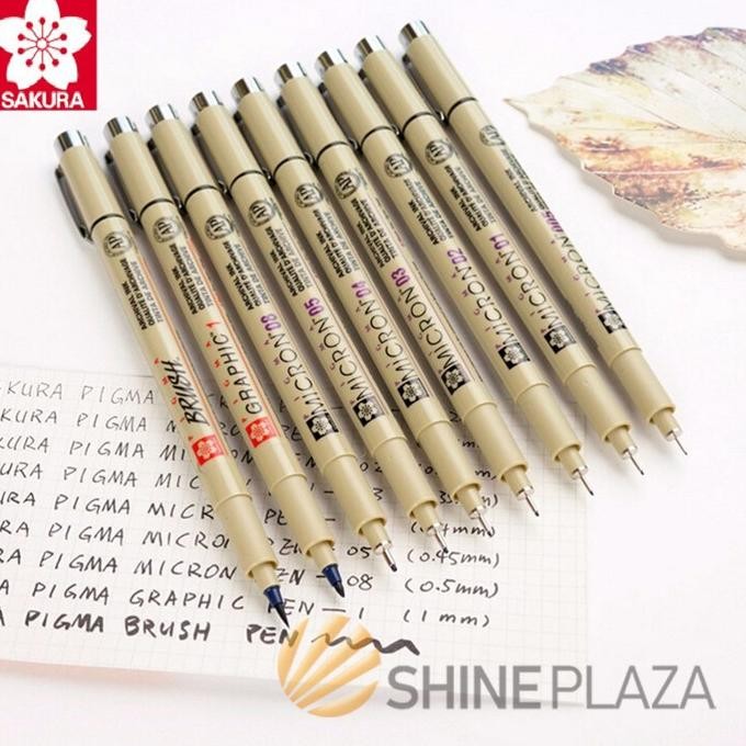 

Sakura Pigma Micron Drawing Pen - Pulpen Spidol Gambar Hitam 0.03 0.05 0.1 0.2 0.3 0.4 0.5 0.8 1.0 Brush DiM