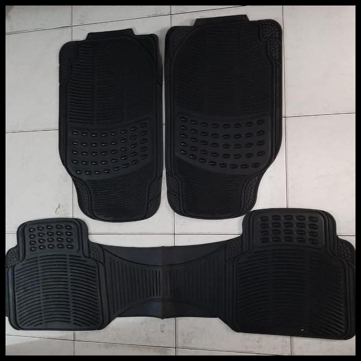 BEST DEAL KARPET KARET HITAM 3 POTONG MOBIL RUSH 2008-2012 