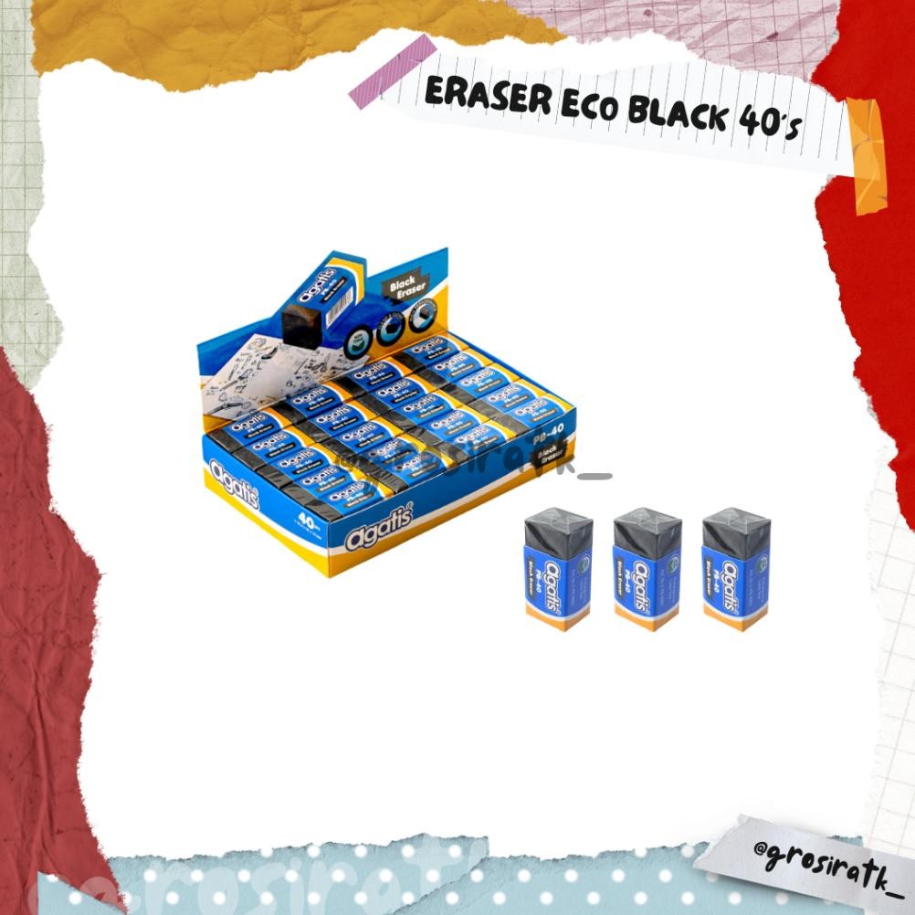 

AGATIS ERASER ECO BLACK 40s / PENGHAPUS HITAM DiM