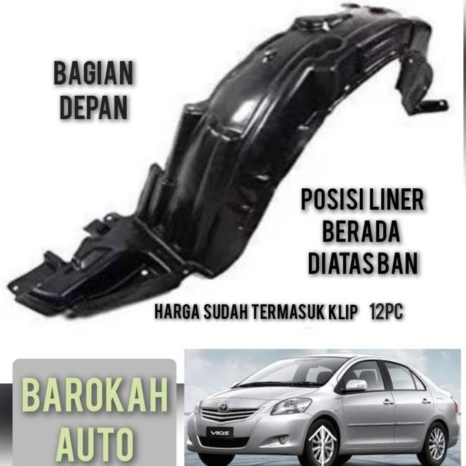 List Spakbor Liner Fender Mobil Vios Gen 2 | Vios 20072012 Aksesoris Body