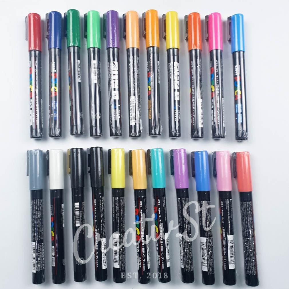 

Uni Posca Pc-3M Paint Marker Fine Point Tip (Part 2) Spidol Warna DiM