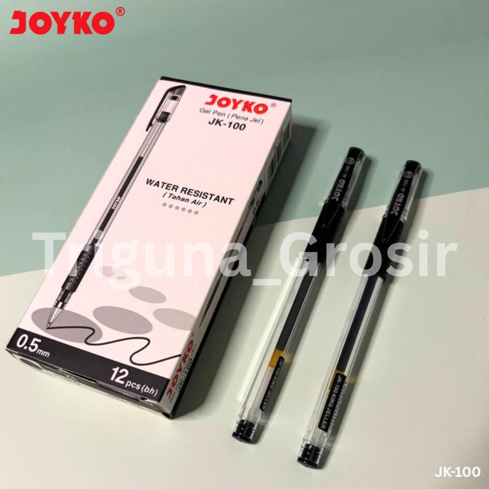 

Pulpen Gel Joyko JK-100 Hitam 0.5mm (12 pcs) DiM