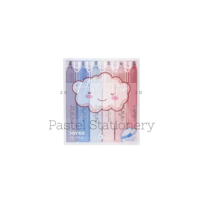 

Highlighter Set Soft Morandi Color Joyko HL-99-6 - Penanda Berwarna Joyko DiM