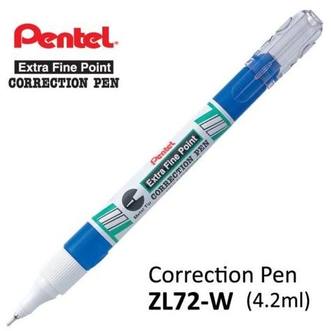 

Correction Fluid Tipe x Cair Pentel ZL72-W Isi 4.2 ML Metal Tip X-Fine Point Blue Pocket - Satuan DiM