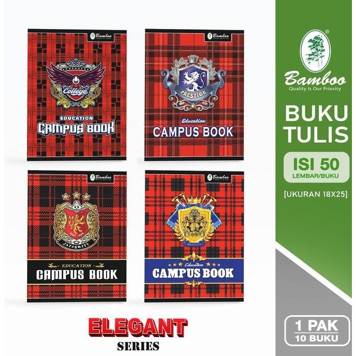 

Bamboo Buku Tulis BOXY 50 Elegant Series [1 pak/10 buku] PS