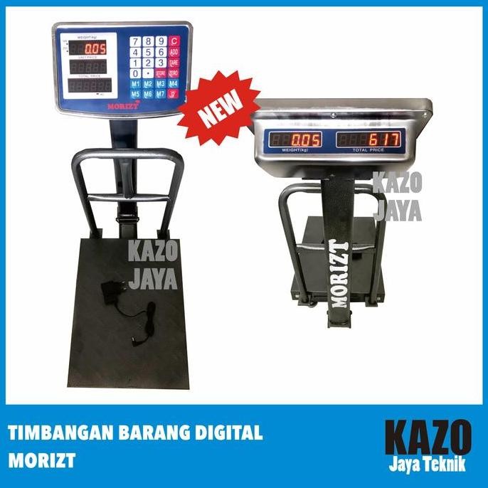 Timbangan Barang Digital 150Kg Timbangan Duduk Lantai Morizt Display Besar
