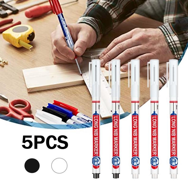 

5pcs Spidol Marker Warna 20mm Penanda Kepala Panjang Pulpen Spidol Kepala Panjang Nib Marker Utk Besi/Kayu/Dinding Semen DiM
