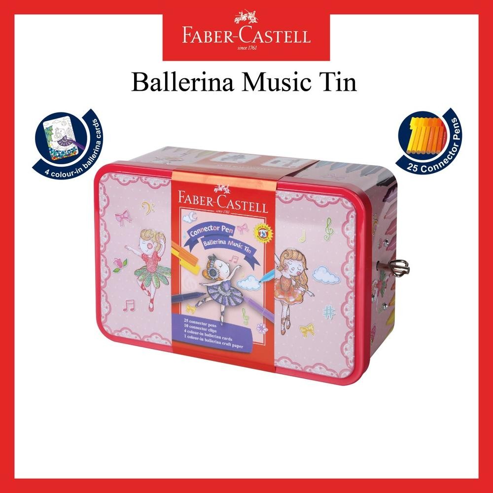 

Konektor Pen Faber Castell / Spidol Warna Kemasan 25 Warna / Connector Pen Balerina Music Box DiM