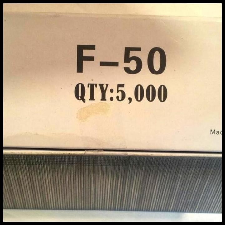 

BEST DEAL STAPLES PAKU TEMBAK F50 / STAPLES F 50 PAKU TEMBAK LURUS 5 CM !!!!!!