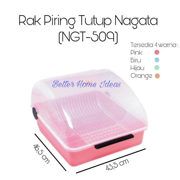 Terlaris Rak Piring Plastik Serbaguna - Nagata (Ngt-509) - Ori