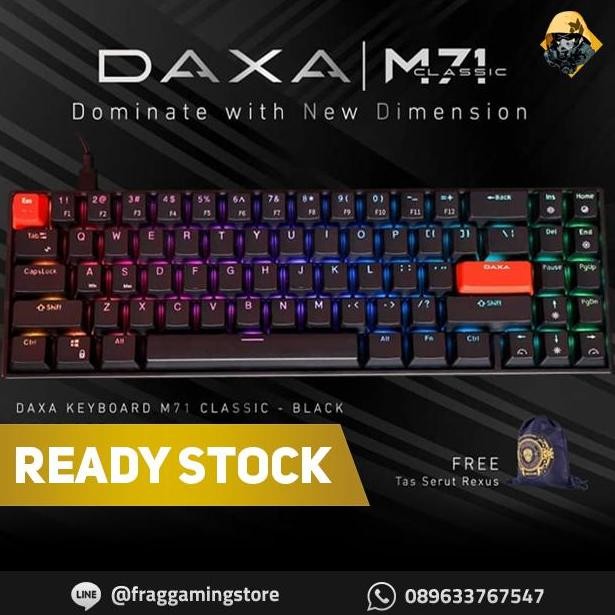 Rexus Daxa M71 / M 71 Classic Black Mechanical Gaming Keyboard