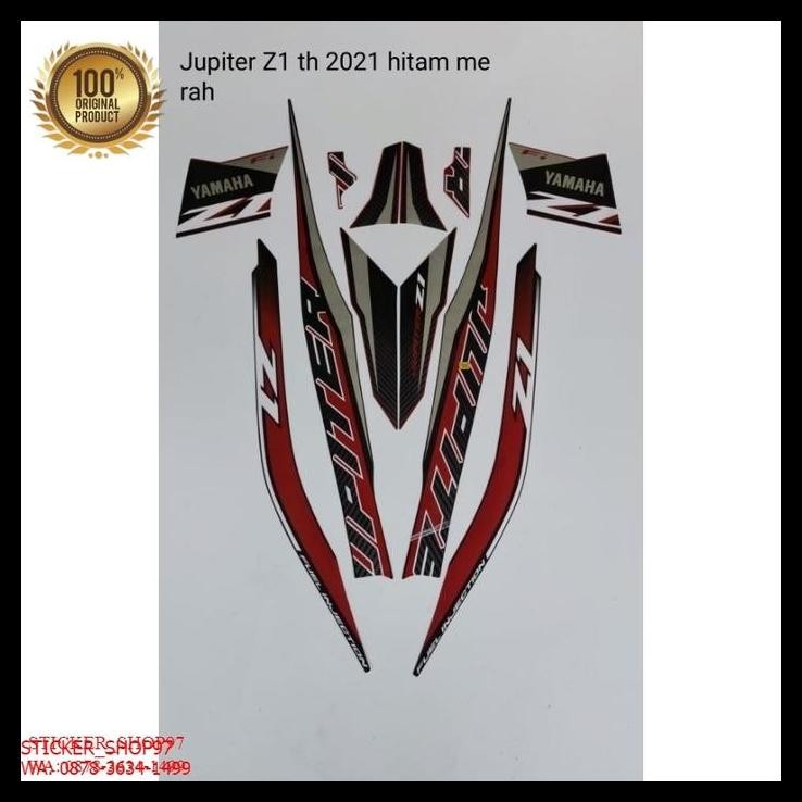 TERMURAH (ORI) STRIPING YAMAHA JUPITER Z1 TH 2021 HITAM MERAH KUALITAS ORIGINAL !!