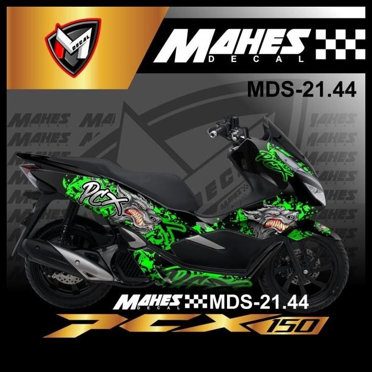 GRATIS ONGKIR DECAL STICKER HONDA PCX 150 NEW DESAIN WOLF SERIGALA MD 21.44 