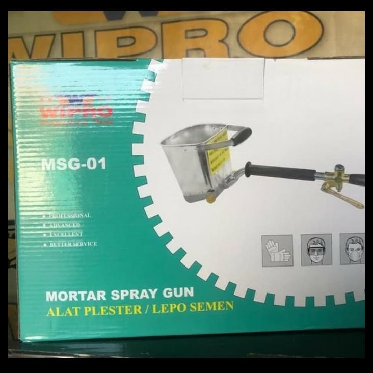 TERMURAH WIPRO ALAT PLESTER LEPO SEMEN MORTAR SPRAY GUN 