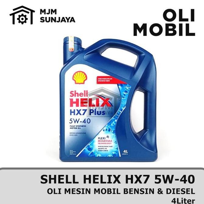 baru [GRATIS FILTER OLI] PAKET Ganti Oli Mesin Shell Helix HX7 SAE 5W-40 8 Liter ASPIRA Innova Rebor