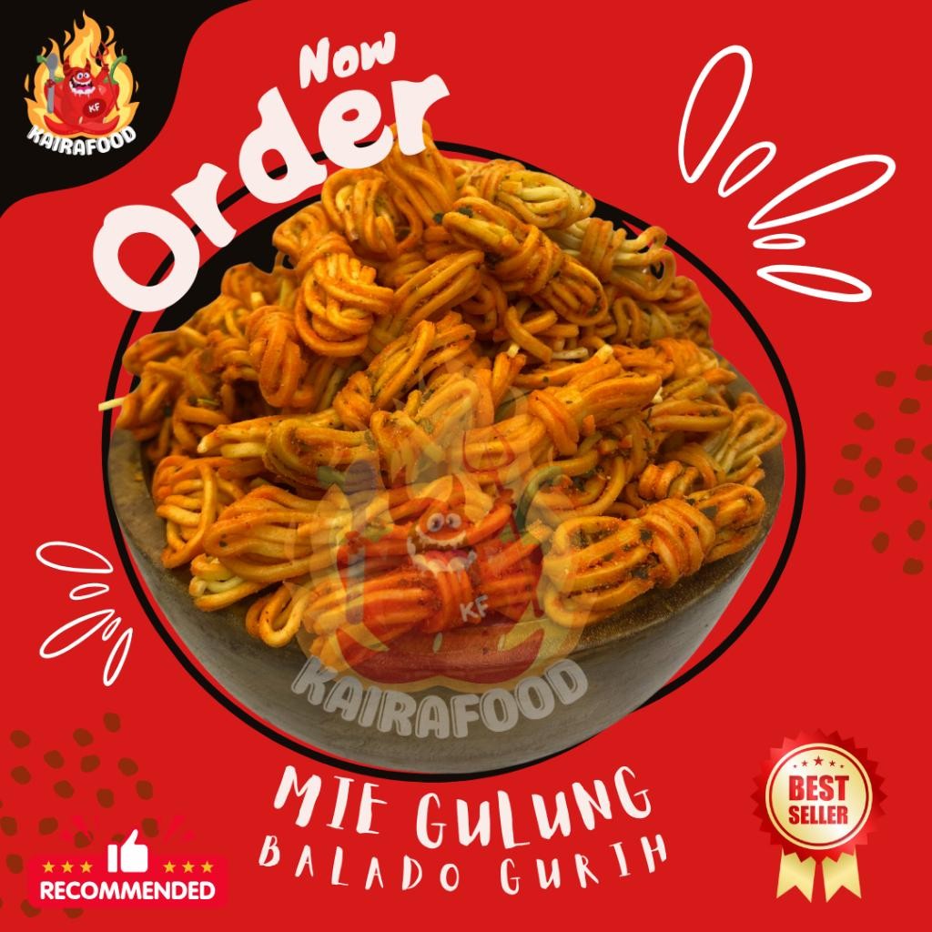 

RKM Mie Gulung Crispy Renyah 250 Gr Pedas Daun Jeruk