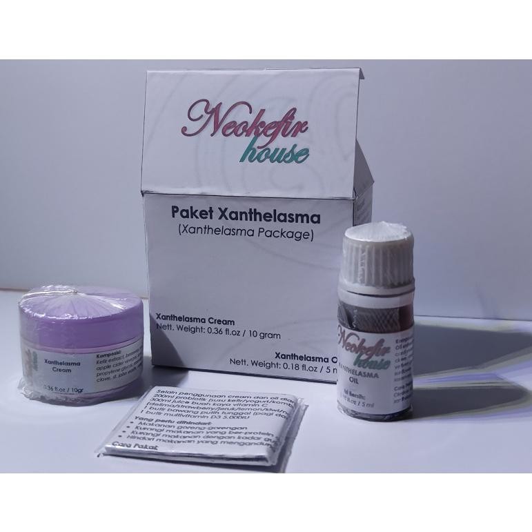 Paket Xanthelasma - Xanthelasma Cream 10 Gram Dan Xanthelasma Oil 5Ml - Obat Oles Dan Salep Untuk Le