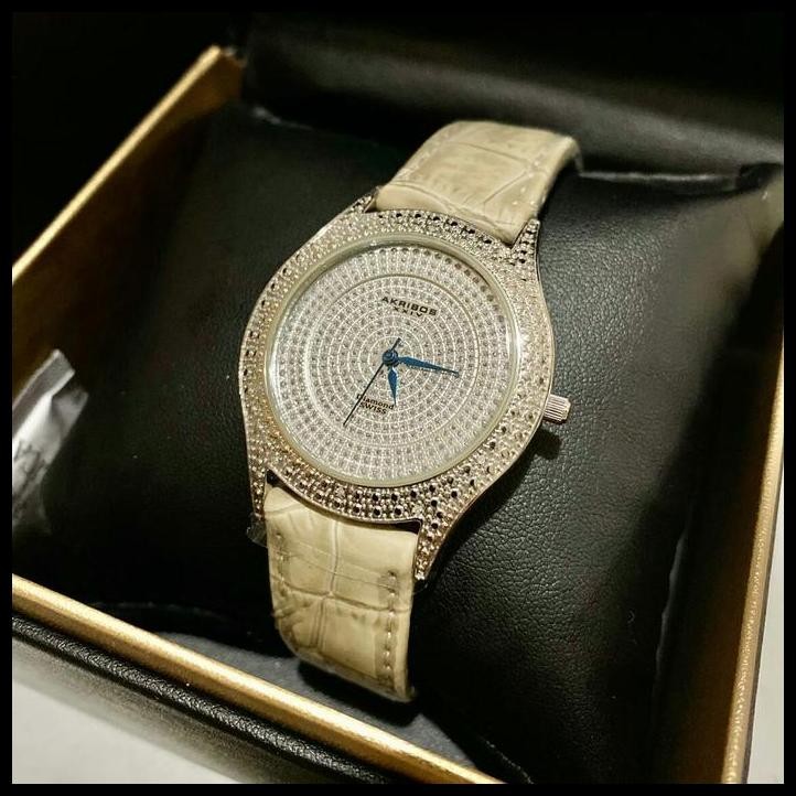 GRATIS ONGKIR JAM TANGAN WANITA ANALOG AKRIBOS XXIV AK474-GY SEISS BRIALLIANCE ORI 