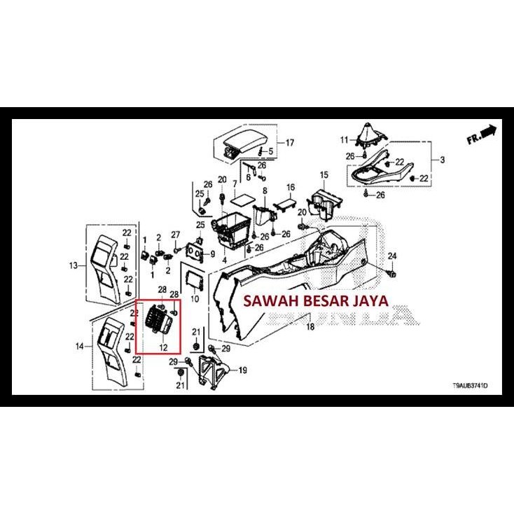TERMURAH OUTLET ASSY - KISI KISI AC TENGAH BELAKANG HONDA CITY GM6 2014 2015 2016 2017 2018 2019 202