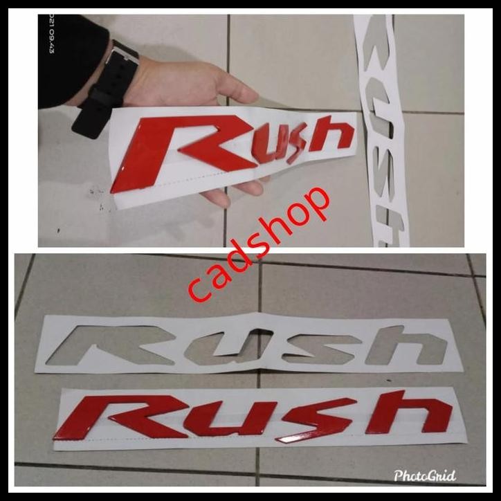 GRATIS ONGKIR EMBLEM KAP MESIN / LOGO KAP MESIN MOBIL TOYOTA RUSH 