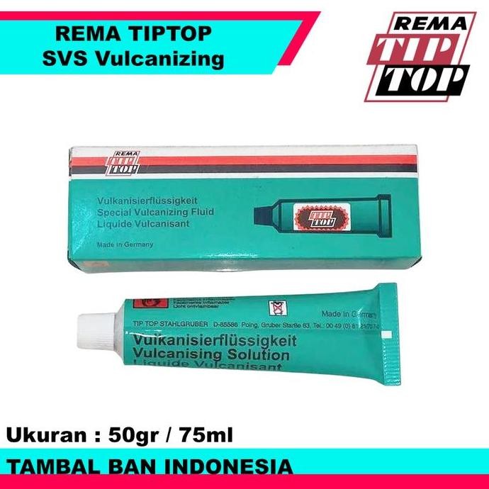 Lem Tambal Ban Dalam Rema Tiptop Svs Vulcanizing Fluid 50Gr Svs Vulc 70Ml Buatan Jerman