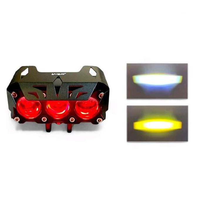 Lampu Projie LED Cree Foglamp Tembak Sorot Laser Foglamp SQL 3 MATA