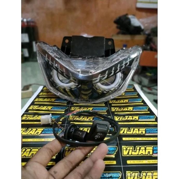 (ORINAL) (PNP) Proji beat deluxe/headlamp beat LED 2020-2023/reflektor beat deluxe custom proji/refl