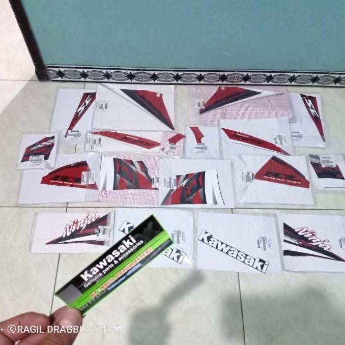 striping sticker stiker new ninja RR SE orange 2014 fullset orinal