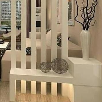 Partisi Meja Nakas Laci Pembatas Ruangan Ruang Tamu Finishing Duco