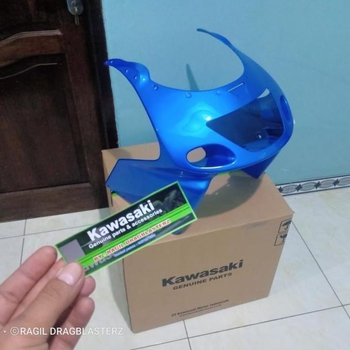 fairing atas ninja rr old zx biru muda orinal kawasaki