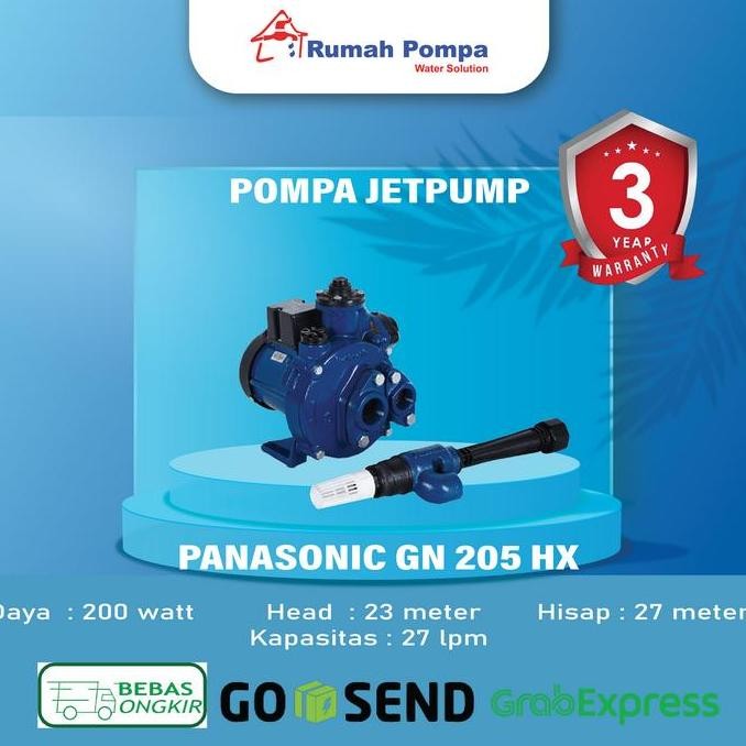 Pompa Jet Pump Panasonic Gn 205 Hx 200 Watt
