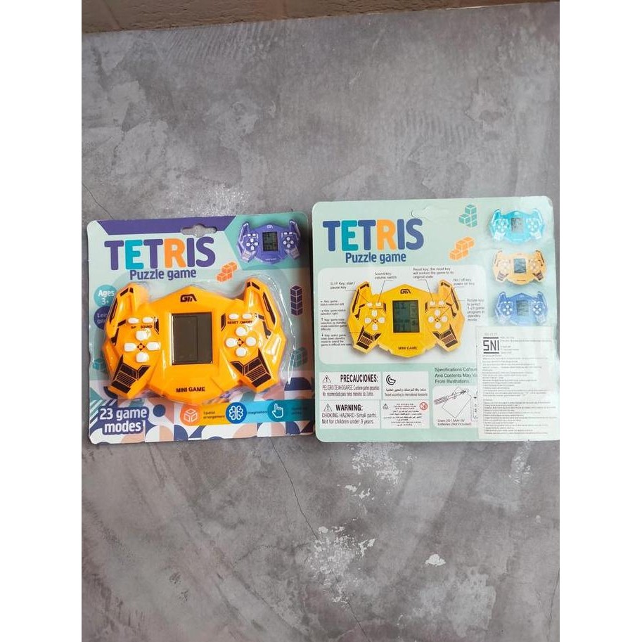 Mainan Gamebot Tetris / Game Boy Tetris Puzzle Game Gimbot jadul