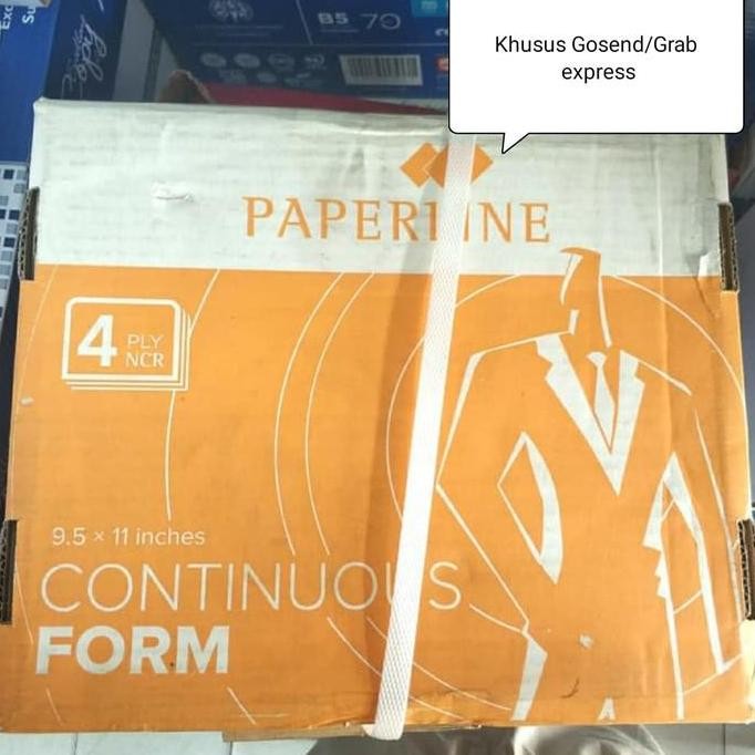 

TERMURAH - Kertas Continuous Form 4 PLY PRS 9.5" x 11"|55-50-50-55 gsm|500 sets