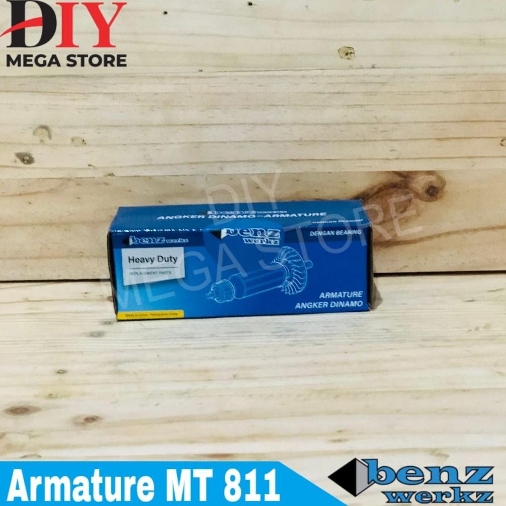 Premium (Ready) Armature Benz Angker Dinamo Mesin Bor Tangan Maktec Mt 811 Mt-811 Armature Angker Bo