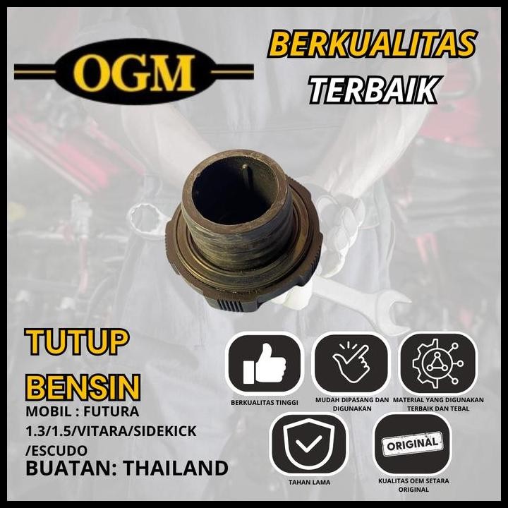 GRATIS ONGKIR OGM - PREMIUM TUTUP TANGKI TENGKI BENSIN OIL MOBIL FUTURA 1.3 1.5 VITARA SIDEKICK ESCU