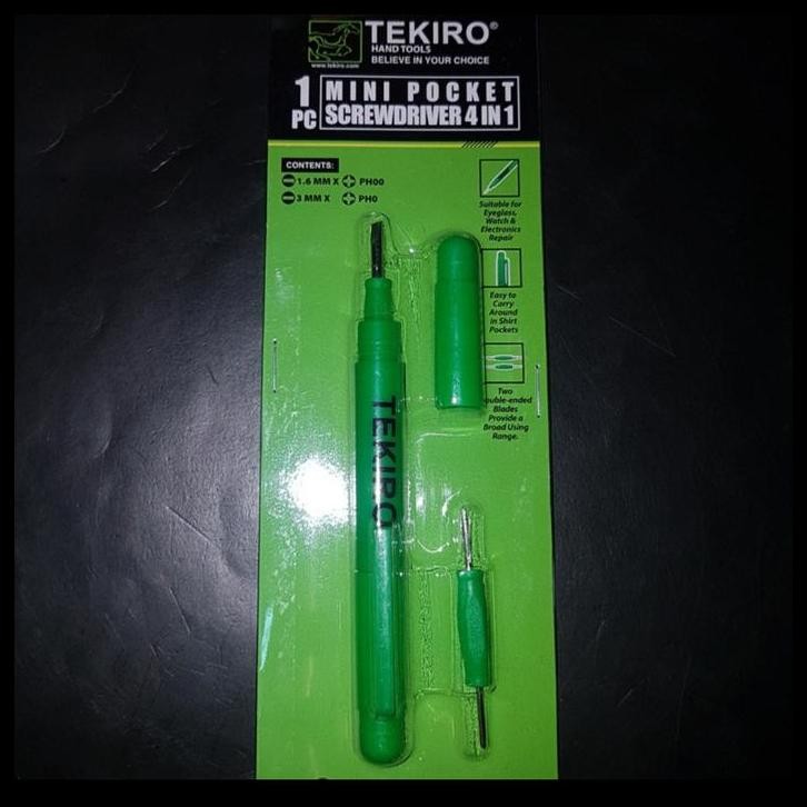 BEST DEAL TEKIRO OBENG POCKET MINI 4 IN 1 - SCREWDRIVER TEKIRO OBENG HP 