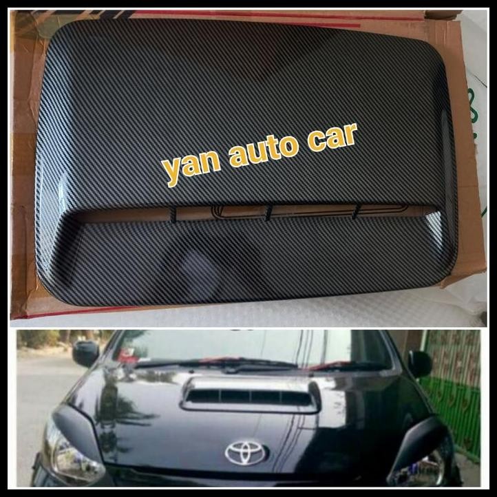 TERBARU AIR FLOW / AIR SCOOP KAP MESIN MOBIL FREED MOTIF FULL CARBON 