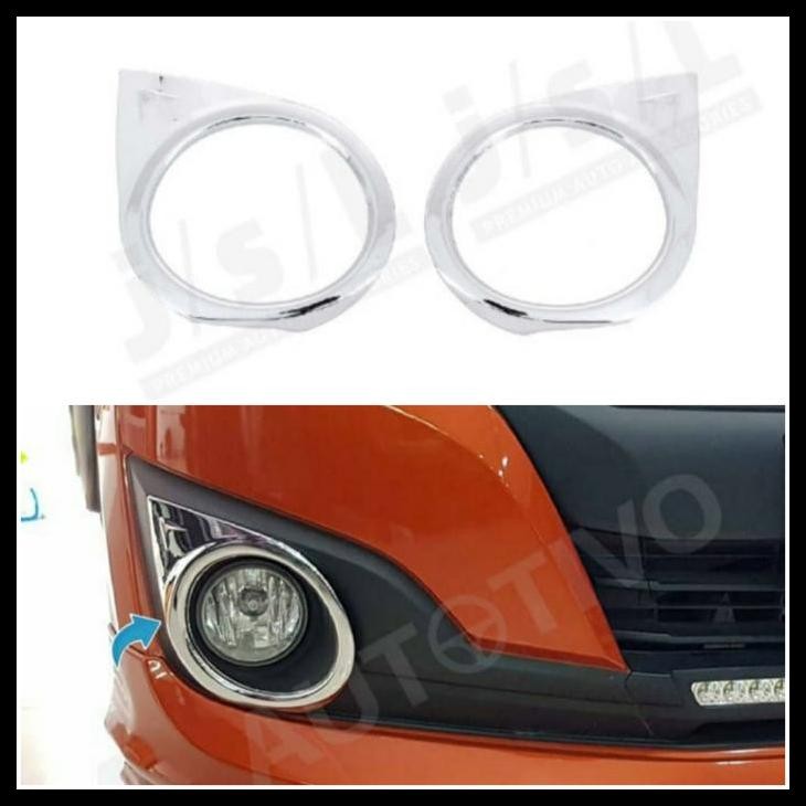 HOT DEAL RING FOGLAMP DAIHATSU NEW AYLA 2017 SPORTY CHROEM 